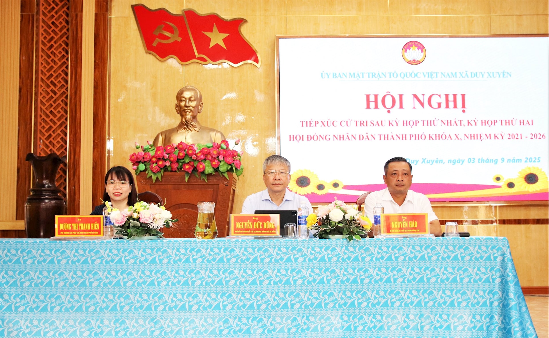 Đại biểu HĐND thành phố tiếp xúc cử tri xã Duy Xuyên