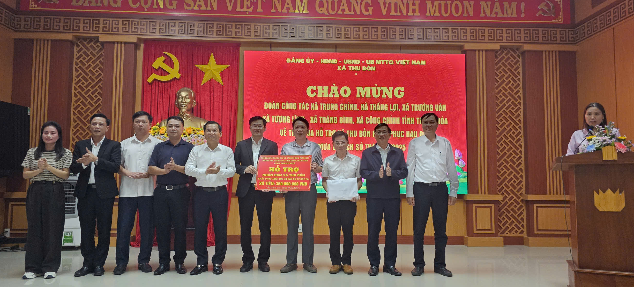 Viết tiếp 65 năm Nghĩa tình: Các xã thuộc huyện Nông Cống (tỉnh Thanh Hóa cũ) Thăm, Hỗ trợ Nhân dân vùng lũ Thu Bồn