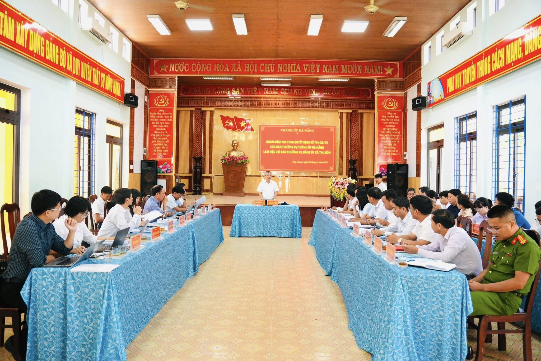 Ban Thường vụ Thành ủy Đà Nẵng kiểm tra xã Duy Xuyền đánh giá tiến độ thực hiện các nghị quyết của Đảng, Chương trình hành động số 51 của Thành ủy